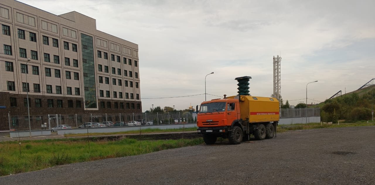 Установка статического зондирования на площадке, сентябрь 2024 года