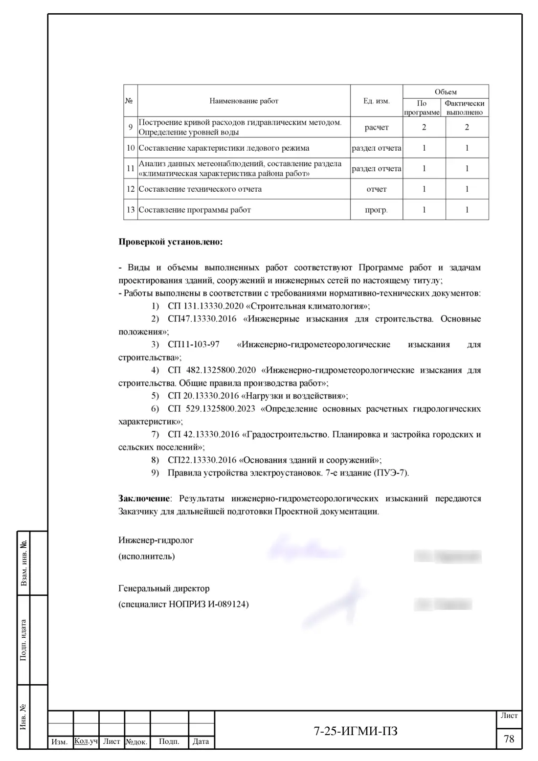 Технический отчёт 7-25-ИГМИ · дамба на ручье Мелеевский, лист 82