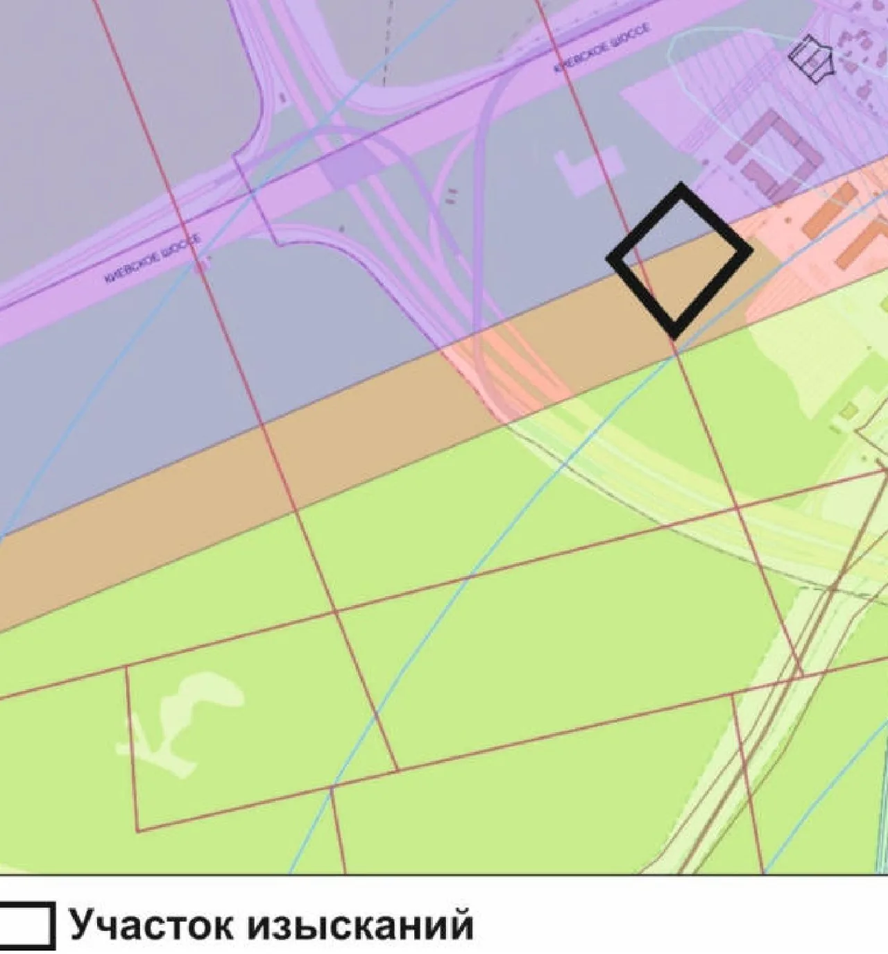 Map of zones with special conditions for use of territories (ZOUIT): plot within the Vnukovo aerodrome environs
