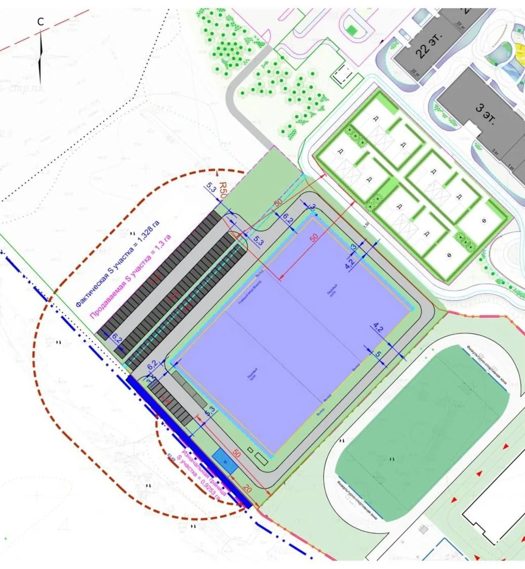 Proposed building layout (from the client's baseline data)